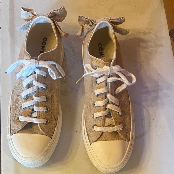 Converse Tan Lace-Up Sneakers - Picture 1 of 6